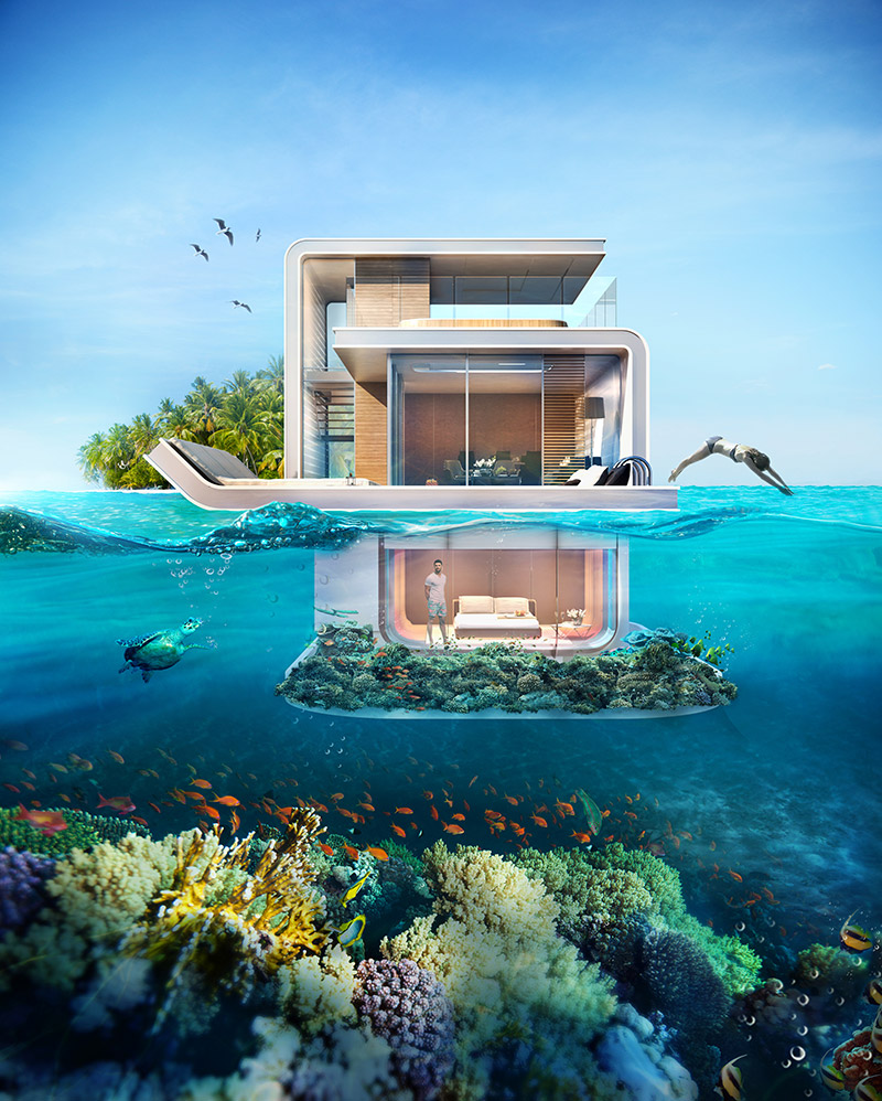 Плаващи къщи със спални под водата строят в Дубай