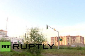 Куриоз: Светофар в полето работи в Русия (ВИДЕО)
