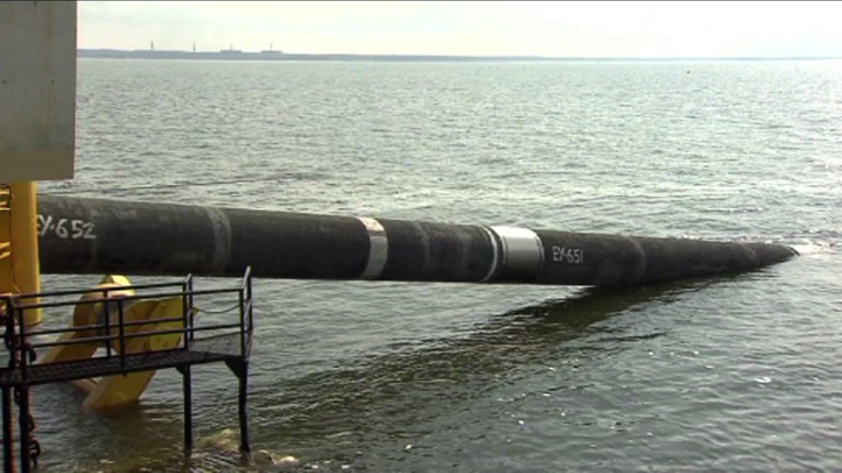 Газопроводът ”Северен поток” минава под Балтийско море