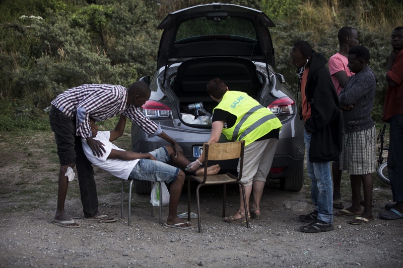 Инцидентите сред бежанците в Кале се случват често