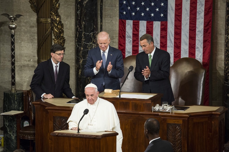 Историческо, първо по рода си слово на папа в Конгреса на САЩ