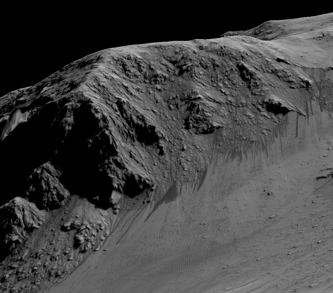 Течащата вода на Марс - тъмните ивици