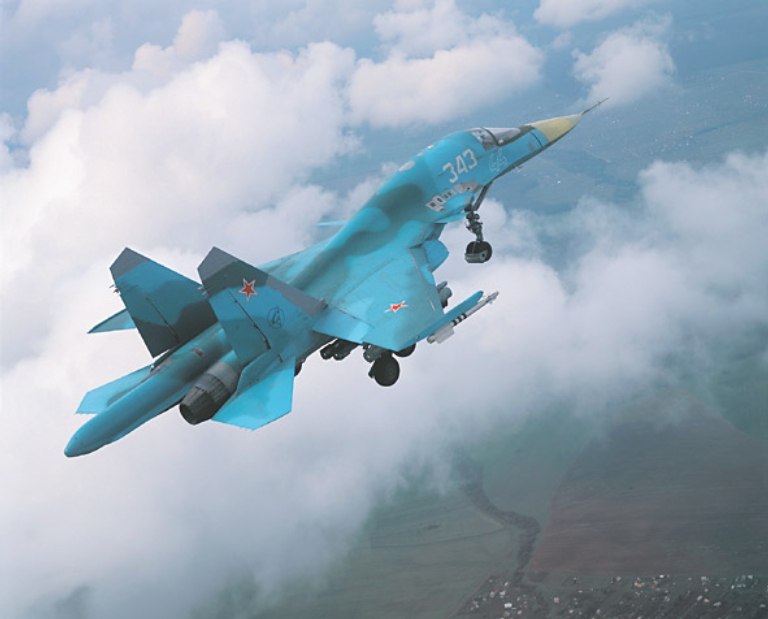 Руските изтребители Су-34 вече ще са въоръжени с ракети ”въздух-въздух” в небето над Сирия