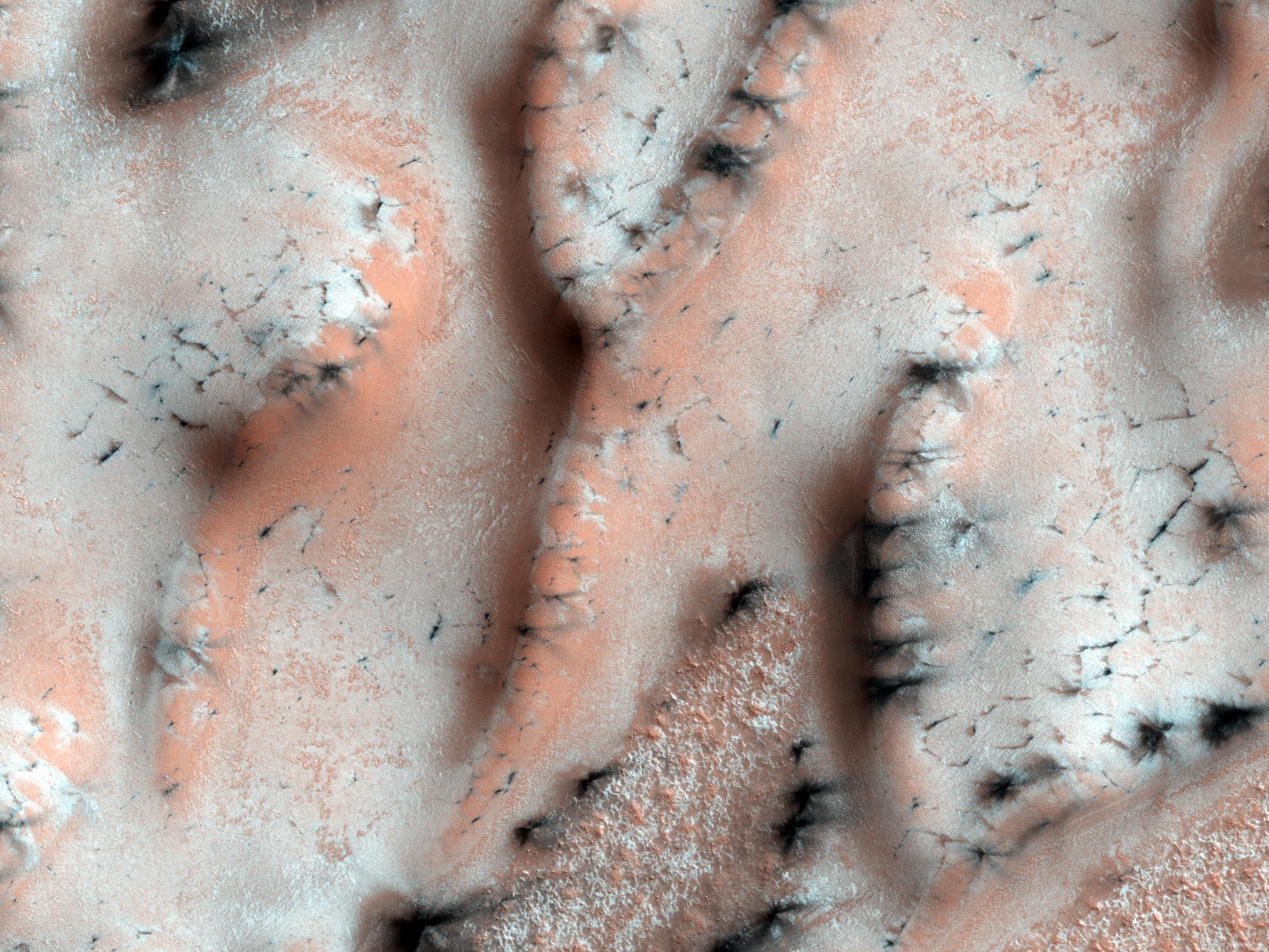Повърхността на Марс през пролетта
