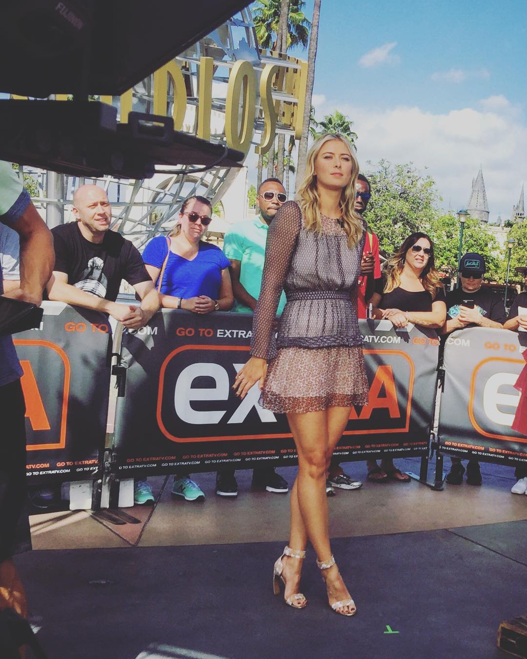 Мария Шарапова на събитие на Extra TV