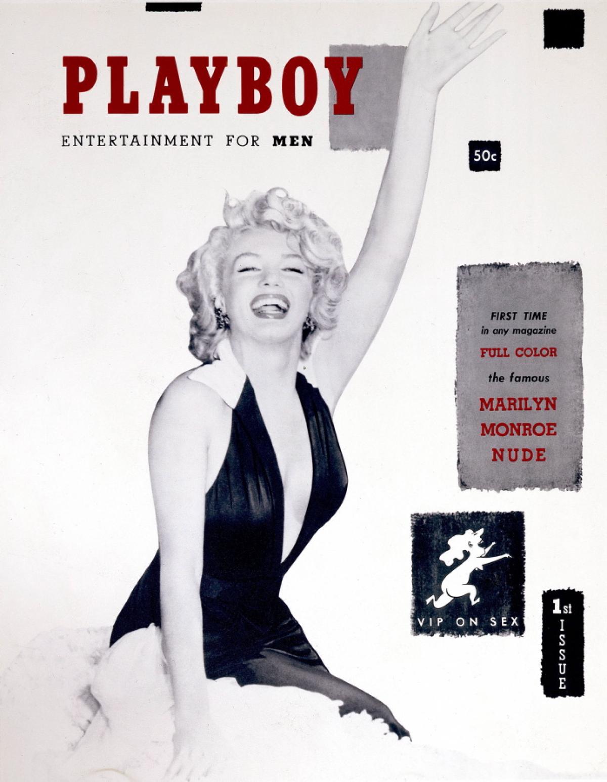 Мерилин Монро на първата корица на Playboy през декември 1953 г.