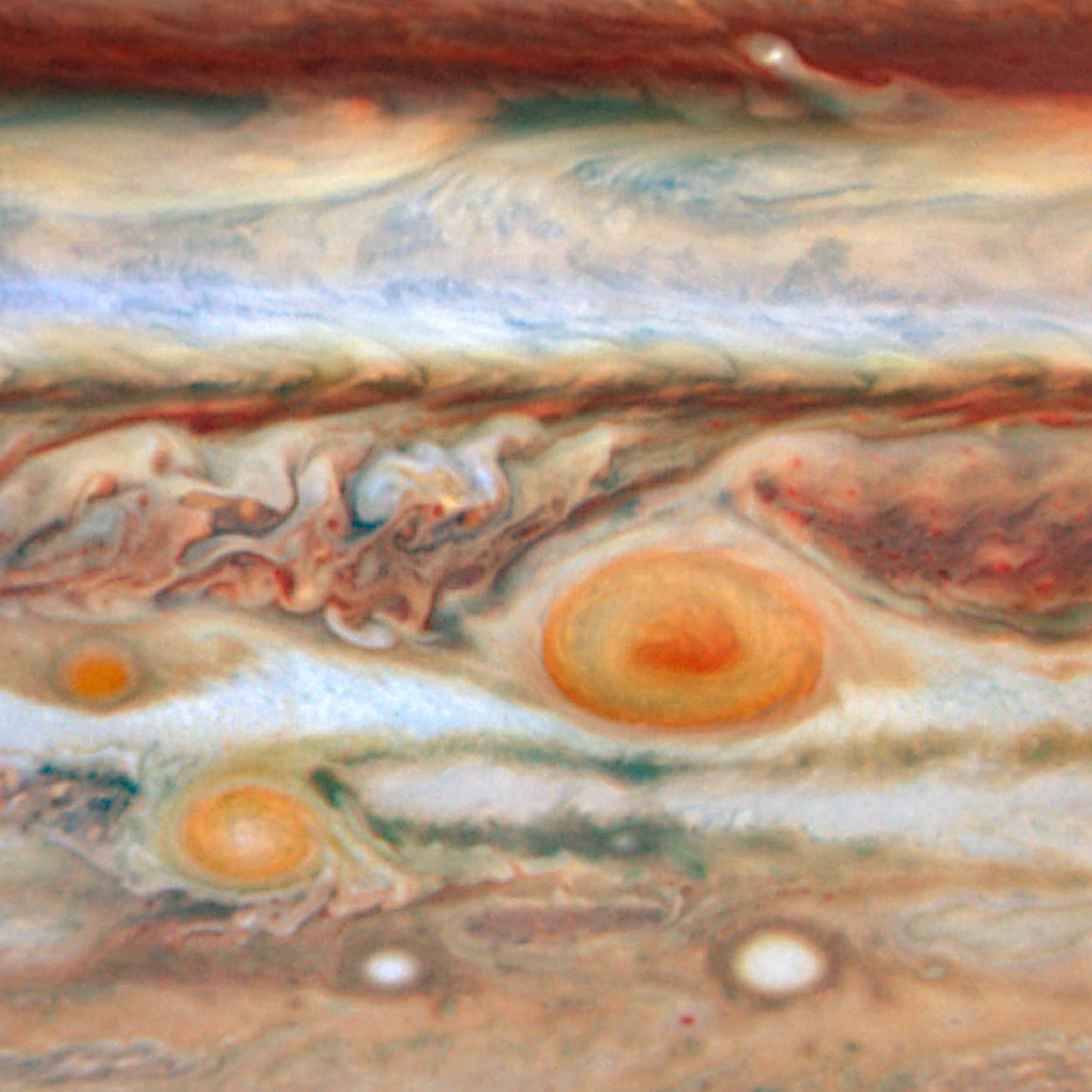 Голямото червено петно на Юпитер през 2008 г.