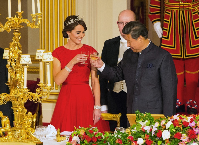 Катрин и президентът на Китай Си Цзинпин