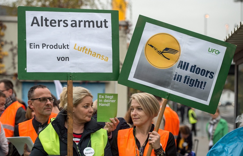 Стачката на стюардесите на ”Луфтханза” се разраства