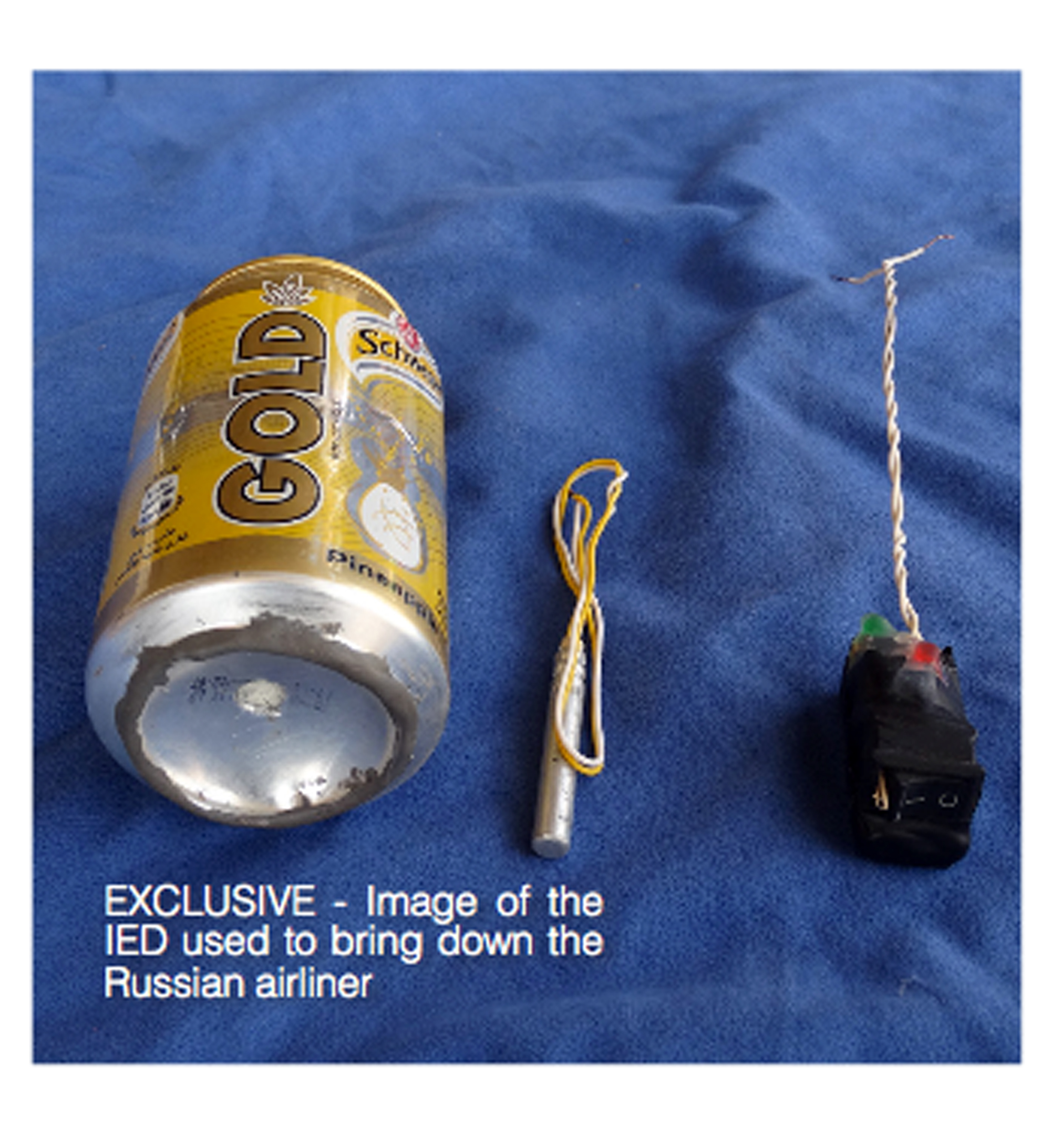 ИД публикува снимка на заложената в руския самолет бомба