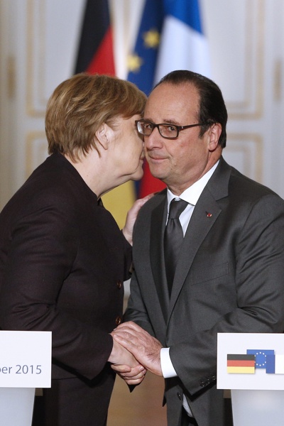 Aнгела Меркел и Франсоа Оланд: Световните сили трябва да работят заедно срещу ИДИЛ