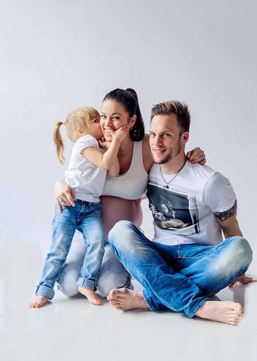 Ваня Джаферович със семейството си