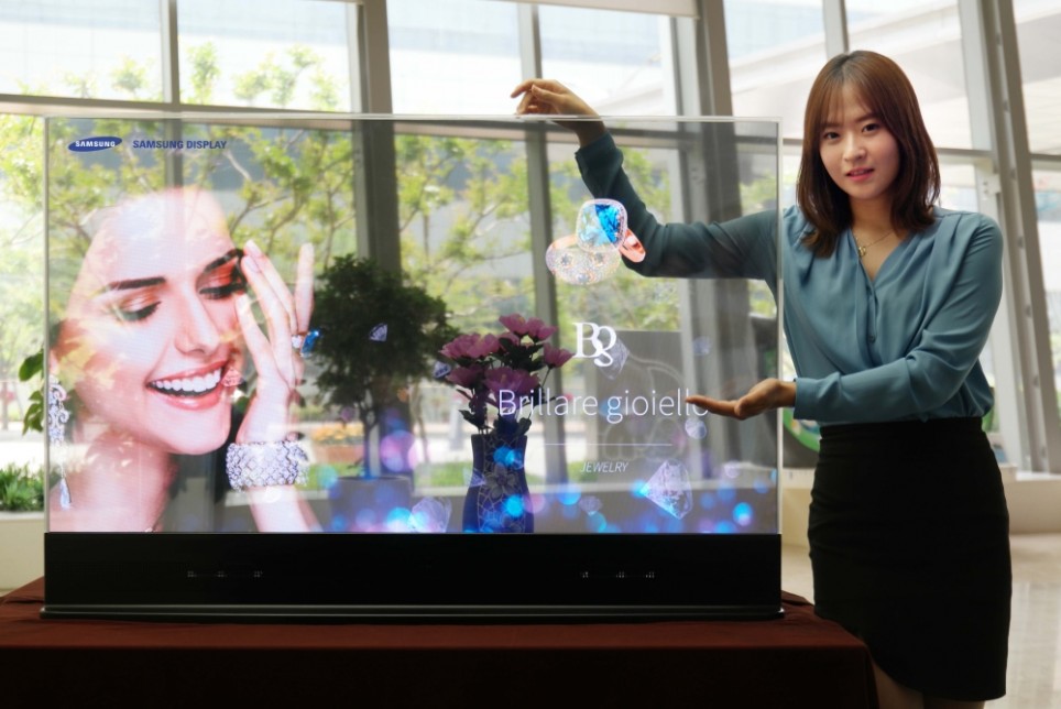 Samsung произвежда прозрачни OLED дисплеи