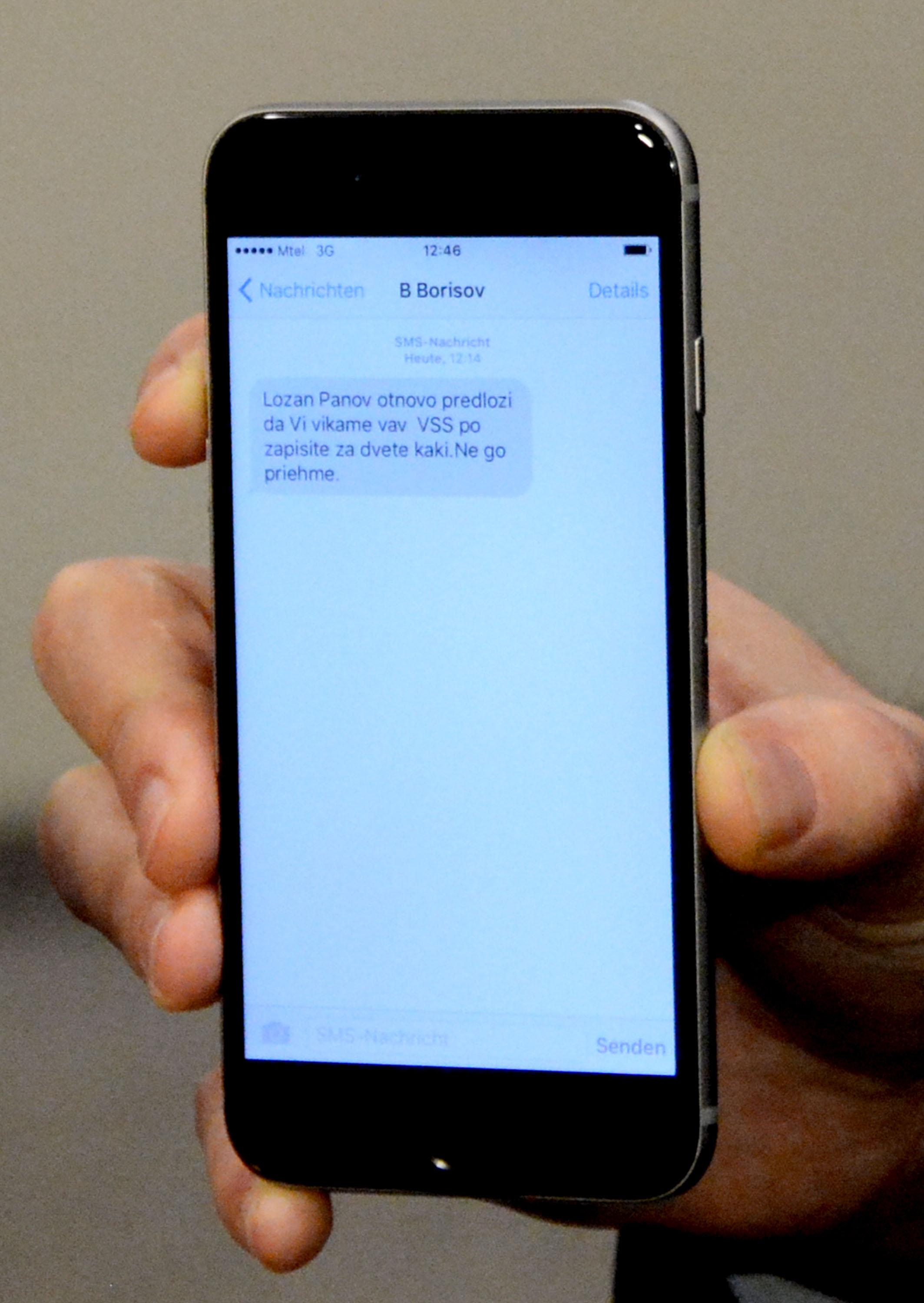 Панов получи от Борисов SMS с вътрешна информация от ВСС