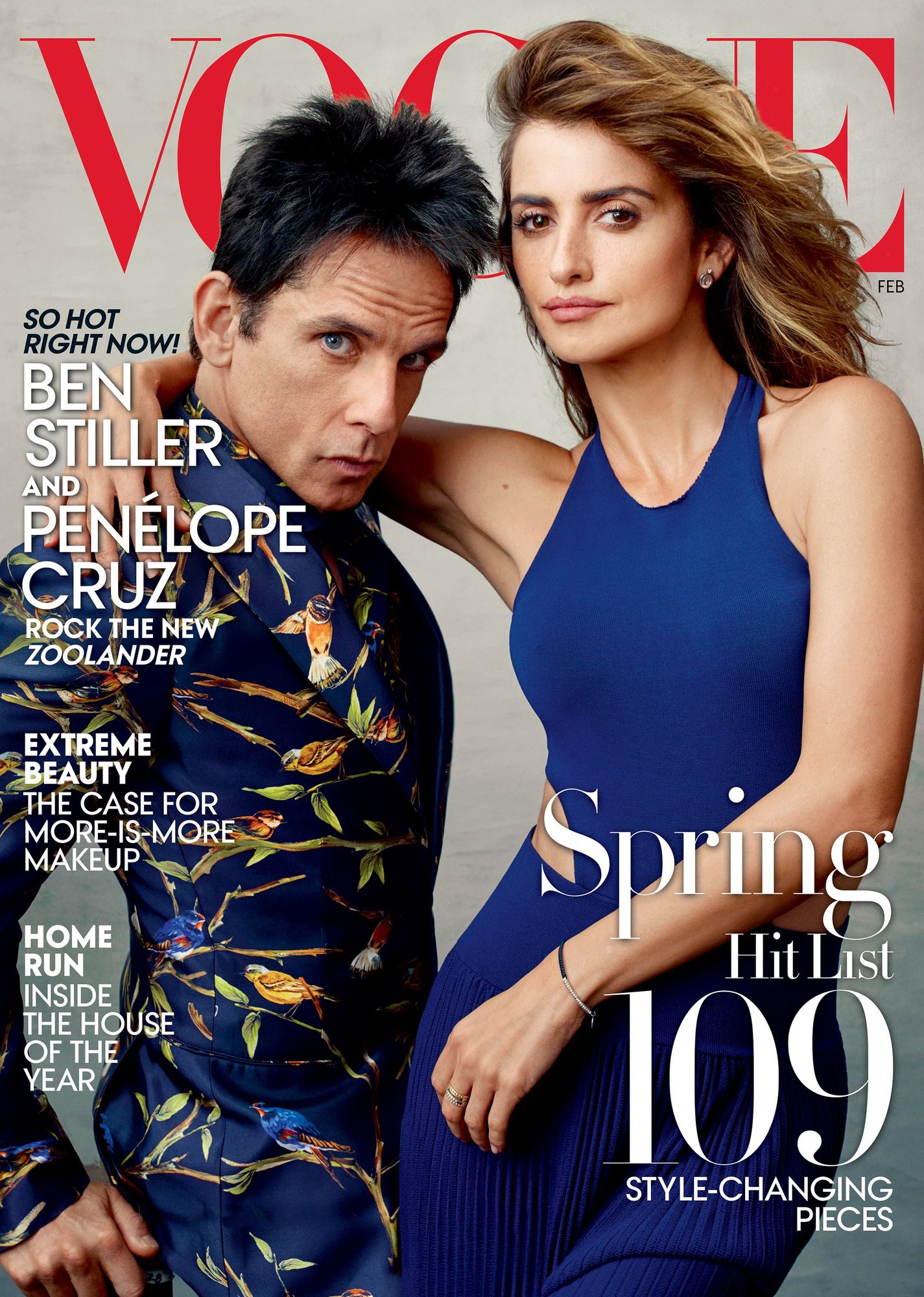Бен Стилър и Пенелопе на корицата на Vogue