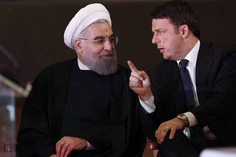 Иран ще създаде условия за привличане на италиански и европейски инвестиции, каза Хасан Рохани на Матео Ренци