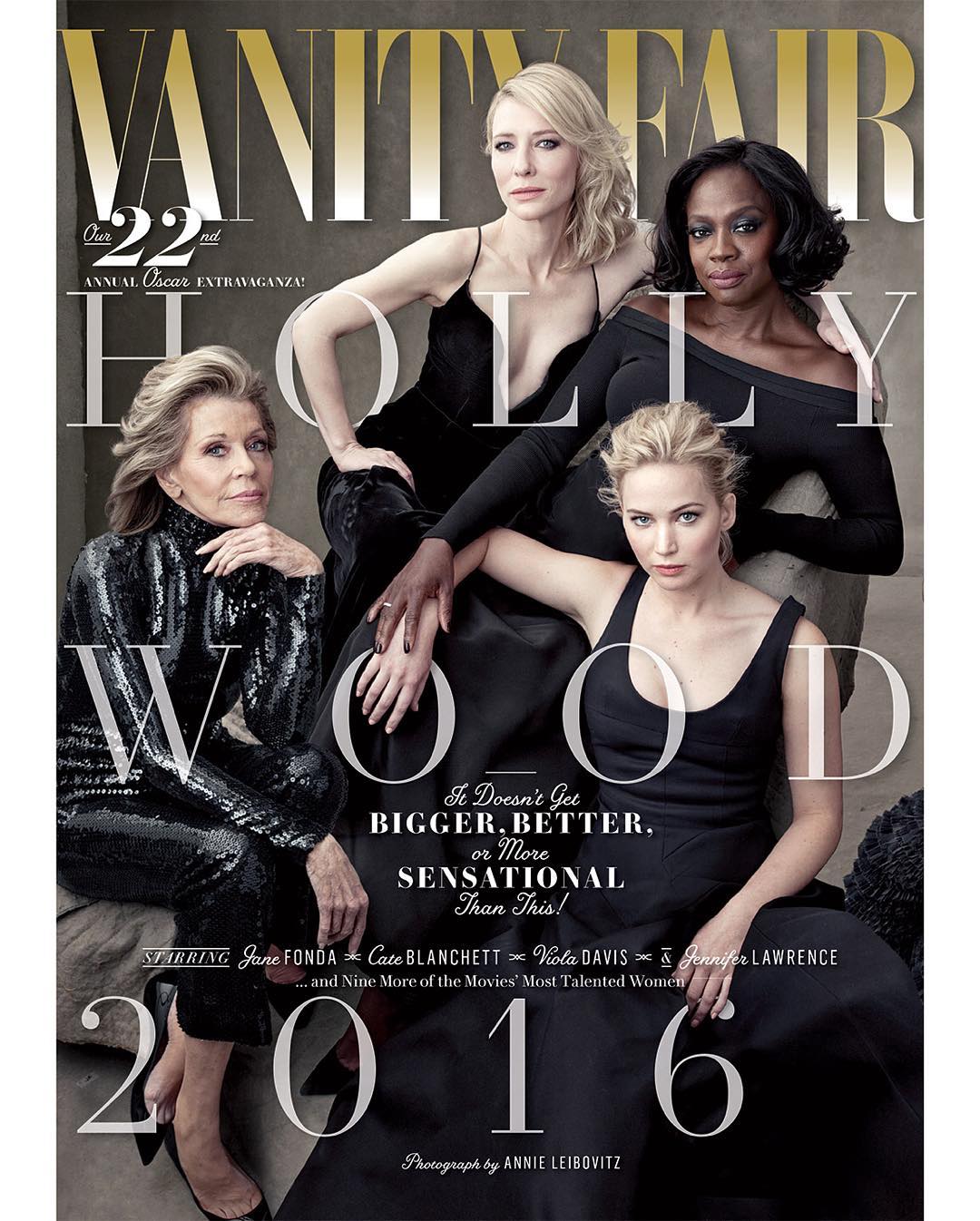 Златните момичета на Холивуд на корицата на Vanity Fair