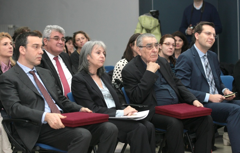 Димитър Николов, Маргарита Попова и Светлин Русев на връчването на наградите