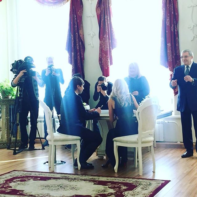 Сватбата на Алексей Ягудин и Татяна Тотмянина