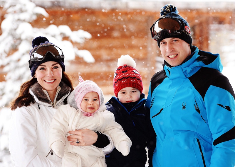 Катрин и Уилям с децата си Джордж и Шарлот