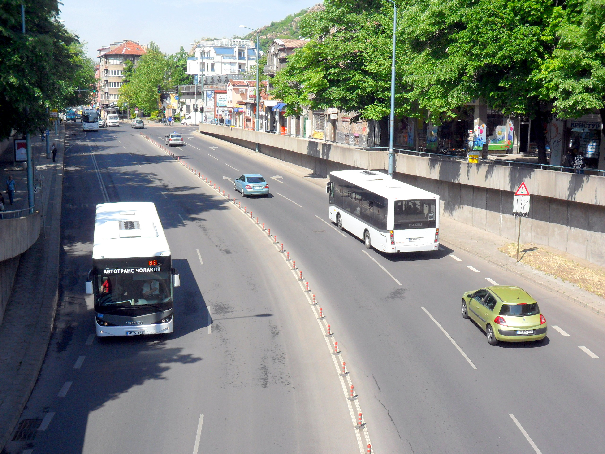 Автобуси от градския транспорт в Пловдив