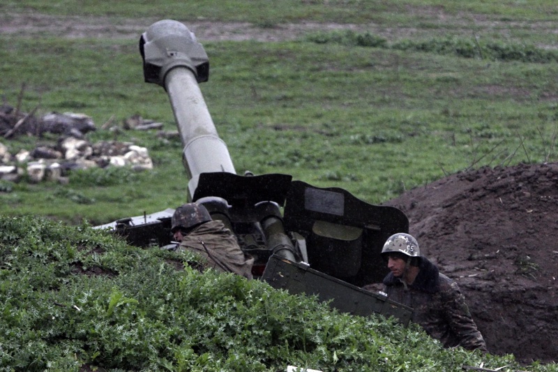 Арменски бойни позиции от армията на Република Нагорни Карабах