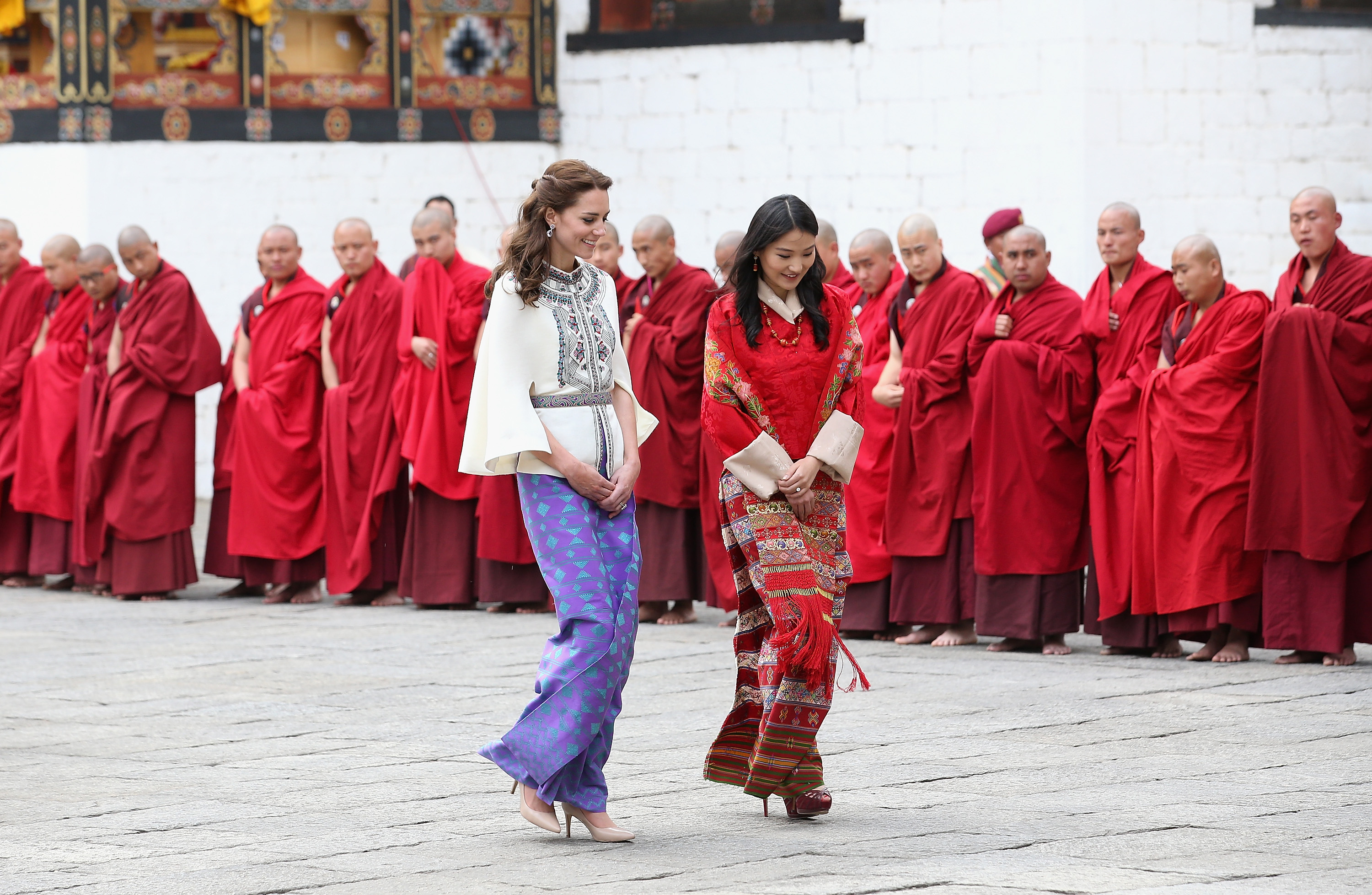Катрин и кралицата на Бутан Джетсун Пема