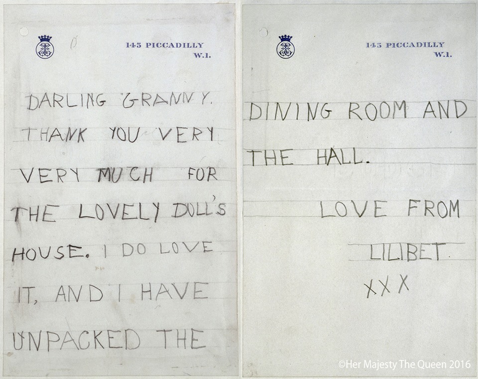 Първото писмо на Елизабет II до баба й