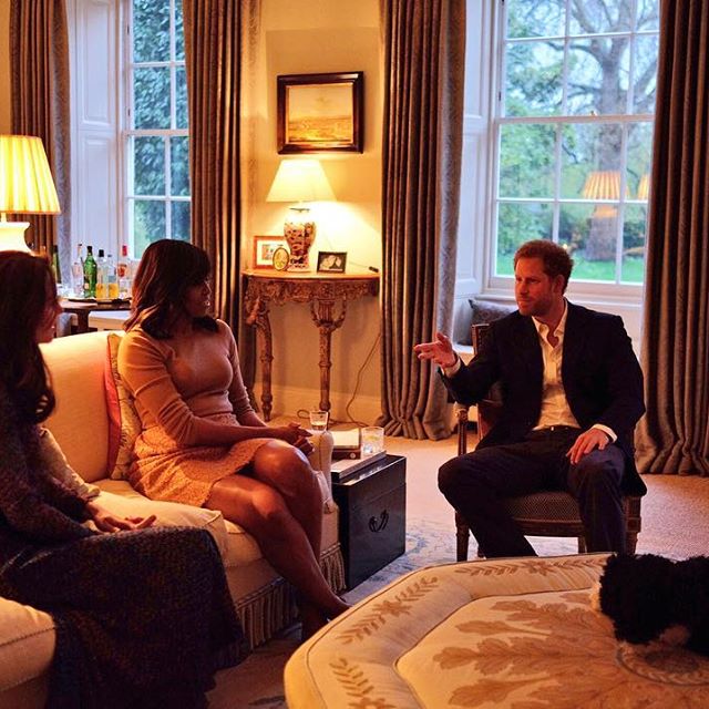 Катрин, Мишел Обама и принц Хари