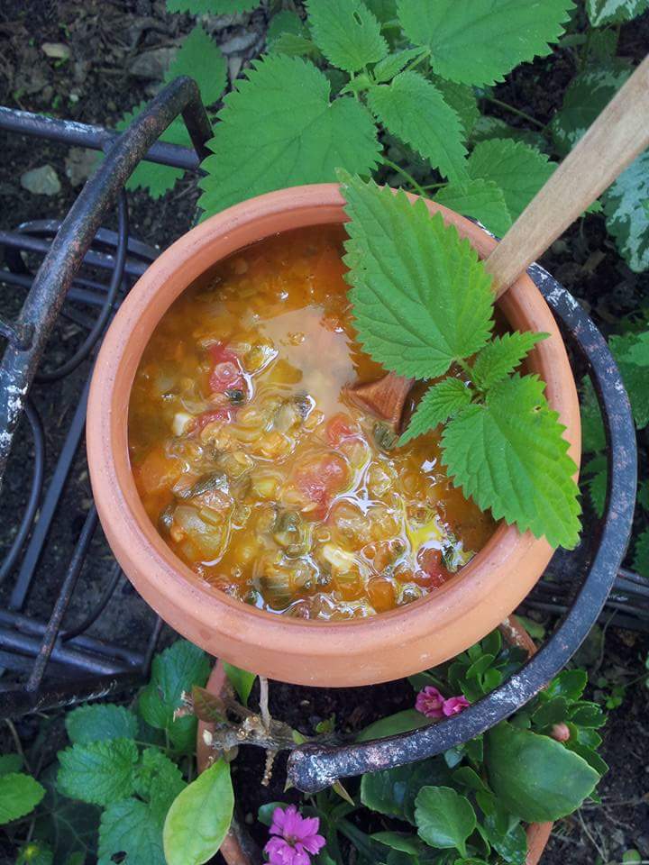 Леща с коприва