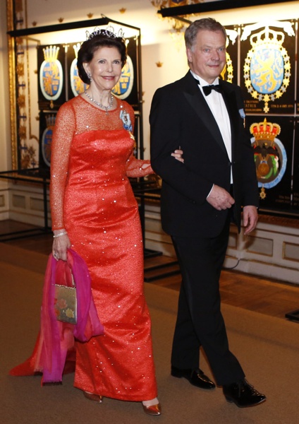 Шведската кралица Силвия и финландският президент Саули Нийнистьо