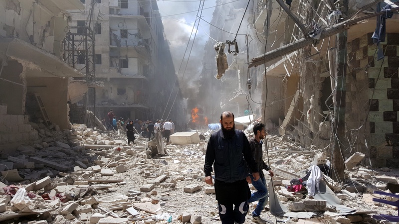 Миналата седмица болница и жилищен блок бяха разрушени от въздушни удари в контролиран от бунтовниците район на гр. Алепо