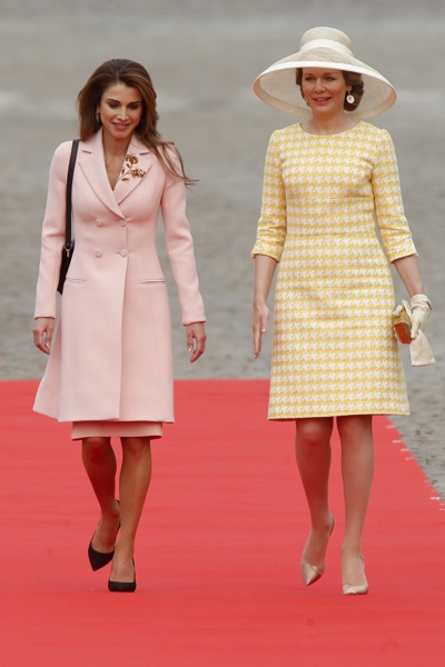 Йорданската кралица Рания и белгийската кралица Матилде