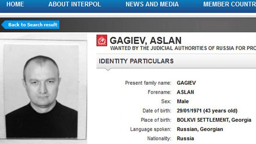 Аслан Гагиев е предаден на представители на руското бюро на Интерпол