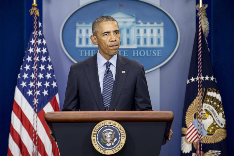 Президентът Обама по време на словото си за трагедията в Орландо