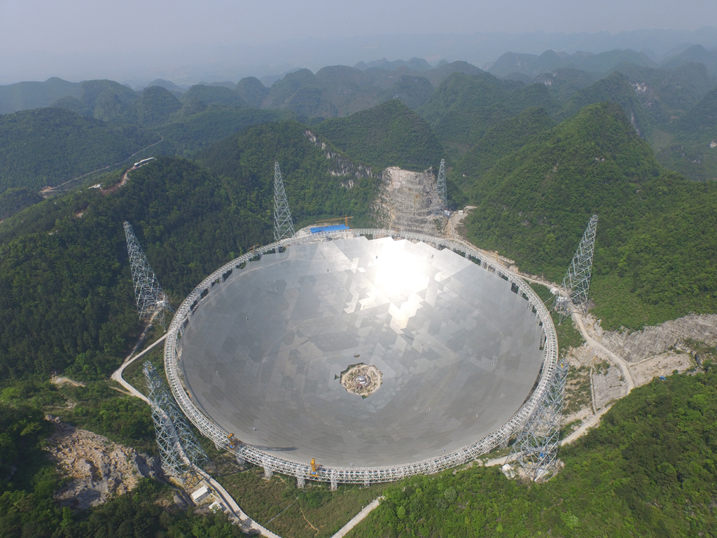 Китайският радиотелескоп FAST е най-големият в света