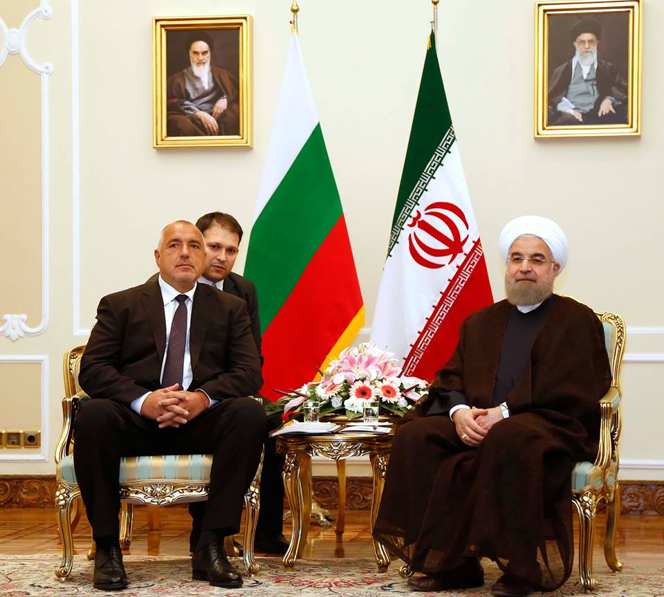 Бойко Борисов и  президентът на Ислямската република Хасан Рохани