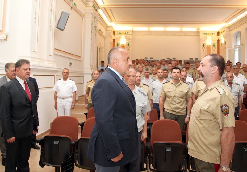 Бойко Борисов се срещна с офицерите във Военна академия „Георги С. Раковски“
