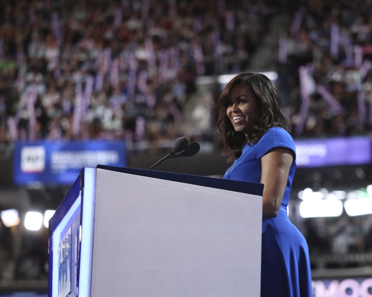 Първата дама Мишел Обама говори на конгреса на Демократическата партия в САЩ на 25 юли 2016 г.