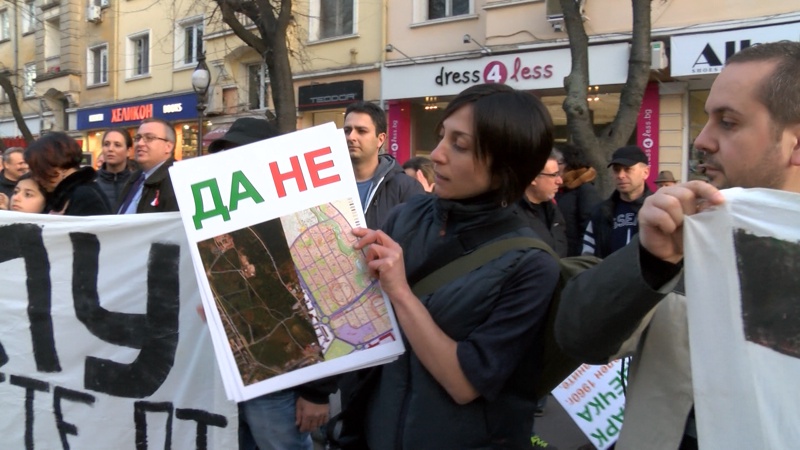 Протест в Стара Загора срещу застрояването на парк ”Бедечка”