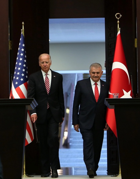 Джо Байдън и Бинали Йълдъръм дадоха съвместна пресконференция в Анкара