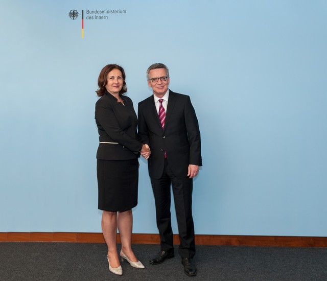 Румяна Бъчварова се срещна с германския си колега Томас де Мезиер
