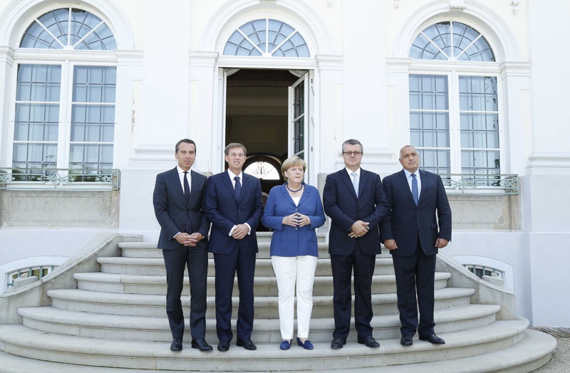 Борисов на срещата в Берлин с Меркел и министър-председателите на Хърватия, Словения и Австрия