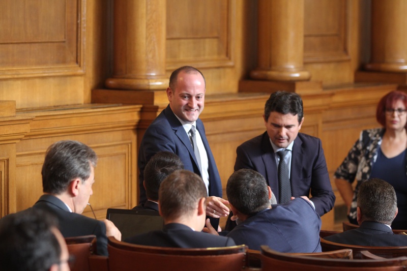 Радан Кънев и Найден Зеленогорски в парламента