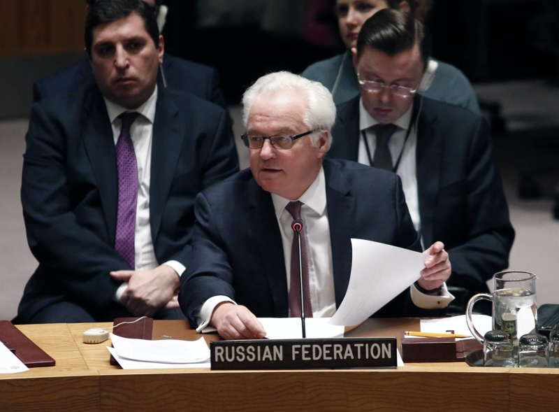 Постоянният представител на Русия в ООН Виталий Чуркин