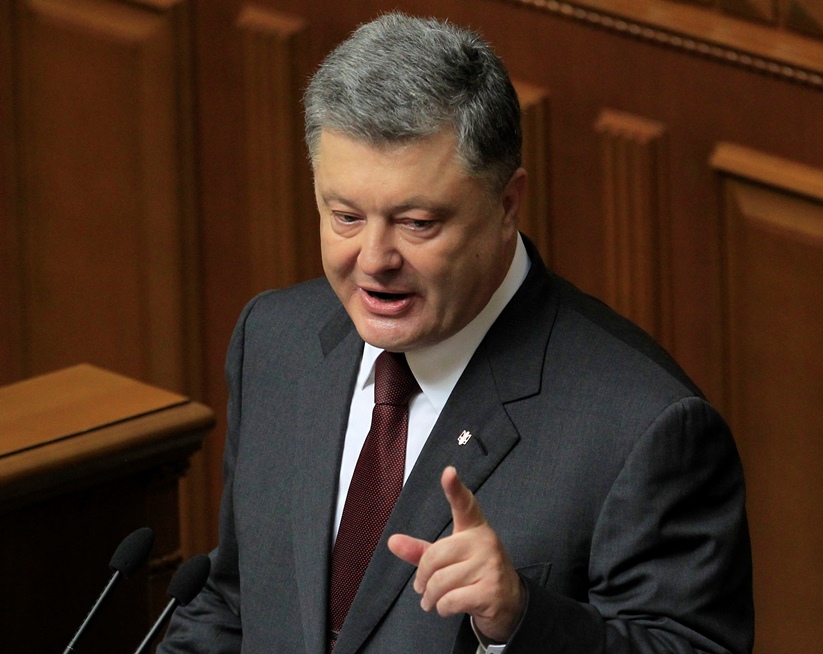Президентът Петро Порошенко се бори срещу корупцията в Украйна