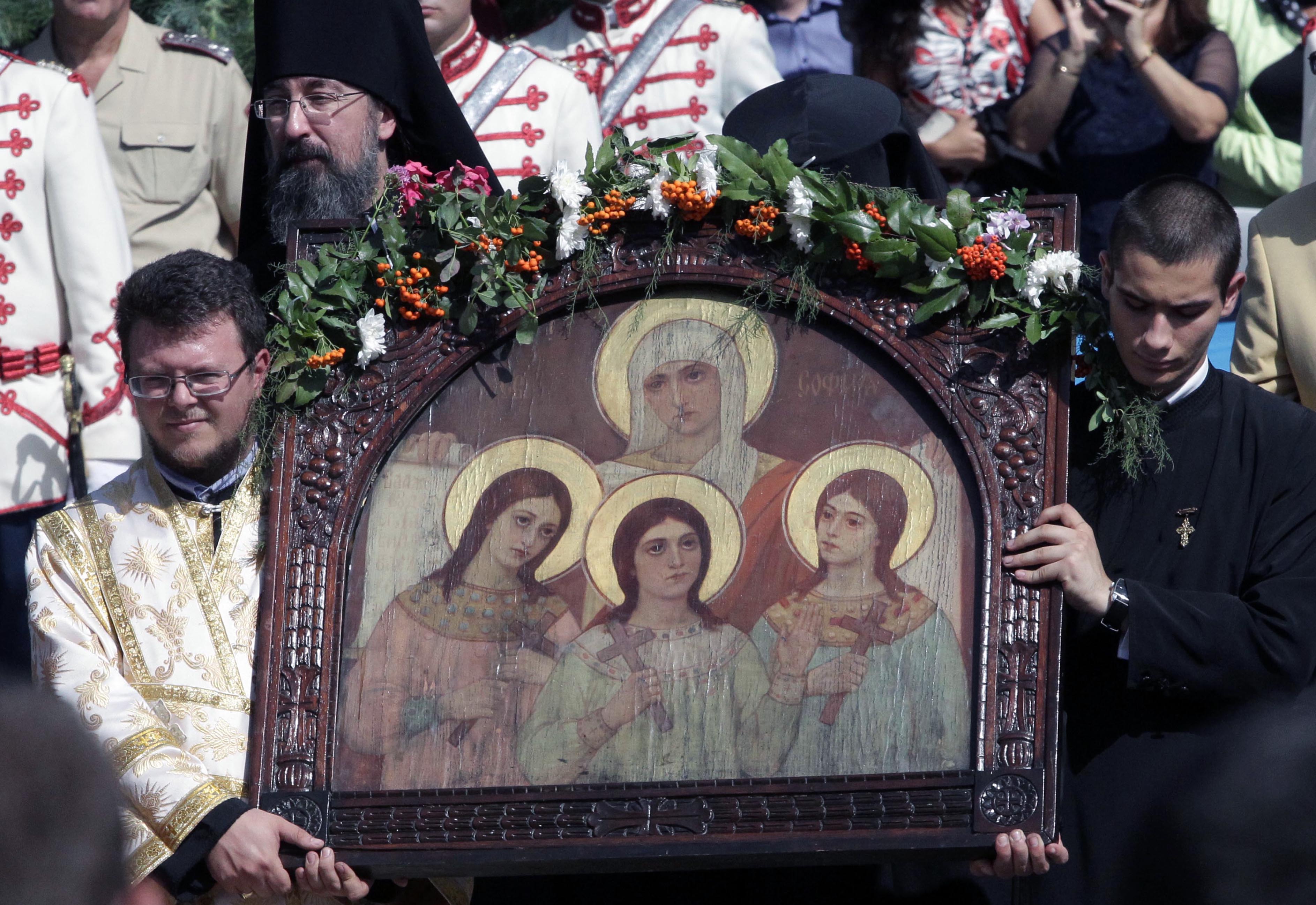 Почит към Светите мъченици София, Вяра, Надежда и Любов