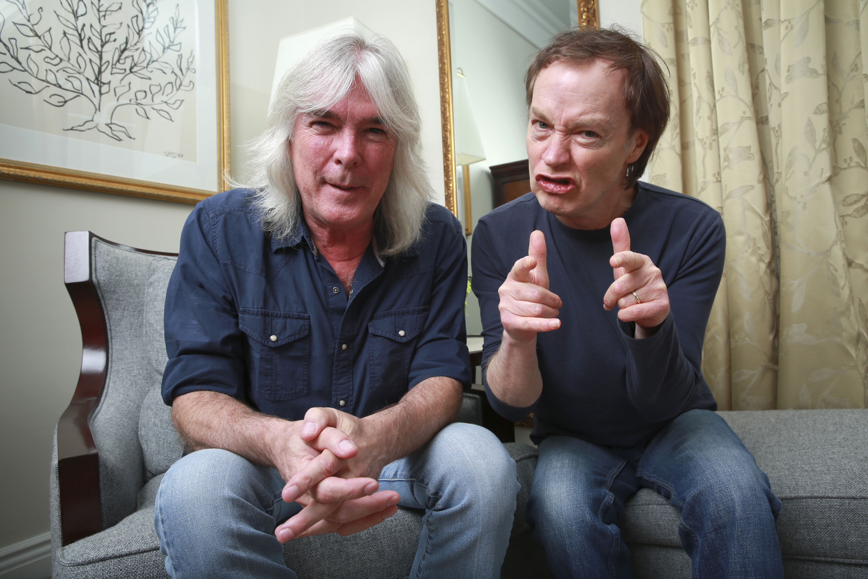 Клиф Уилямс и Ангъс Йънг от AC/DC