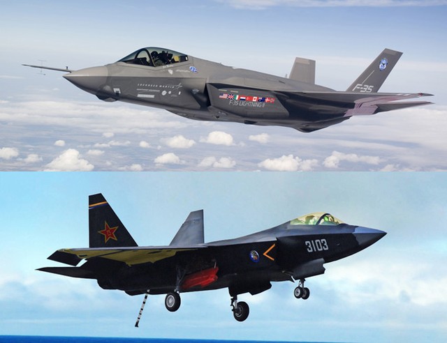 Китайският стелт самолет J-31 сравнен с американския F-35