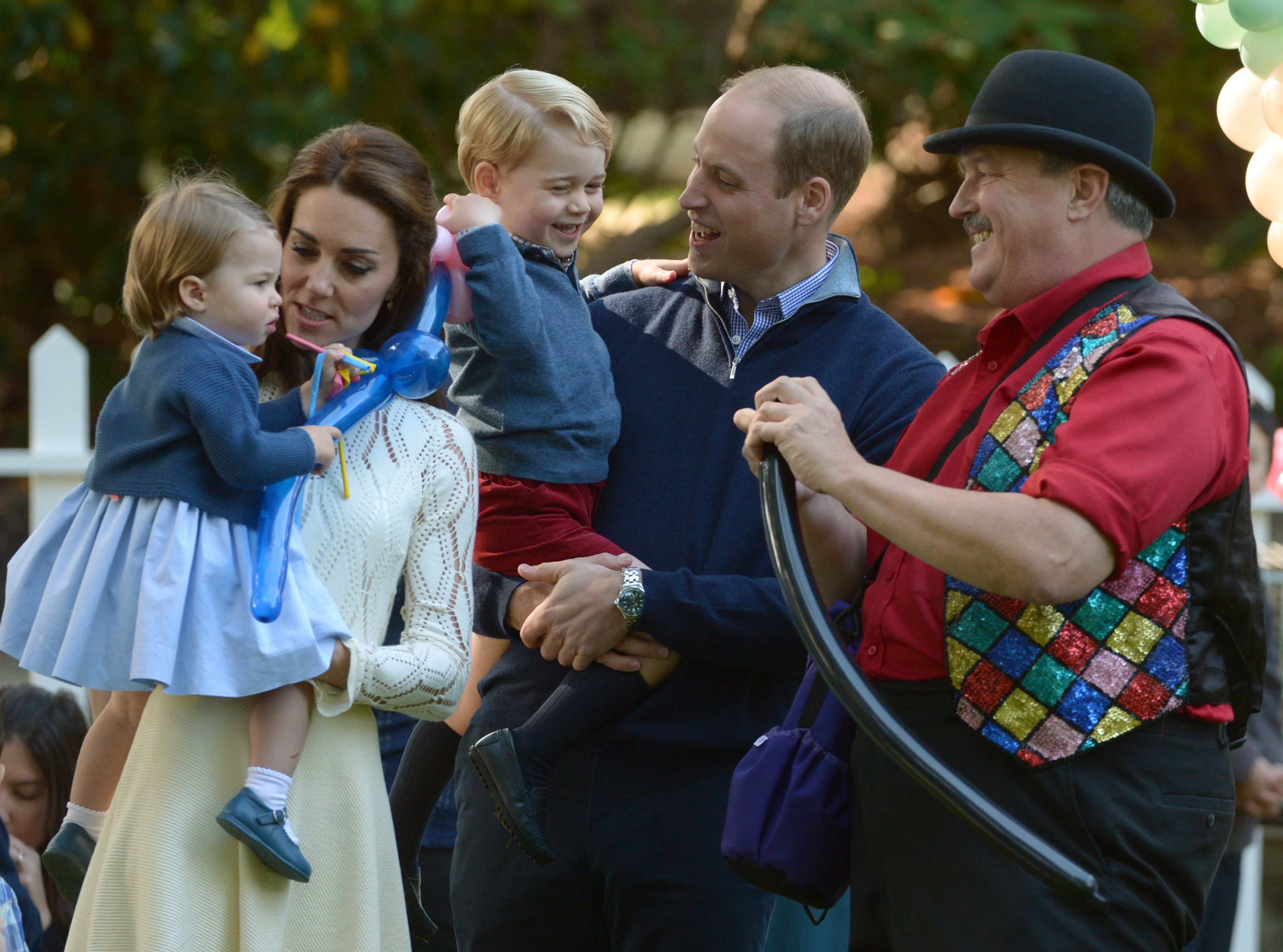 Принц Уилям, Катрин и децата им принц Джордж и принцеса Шарлот